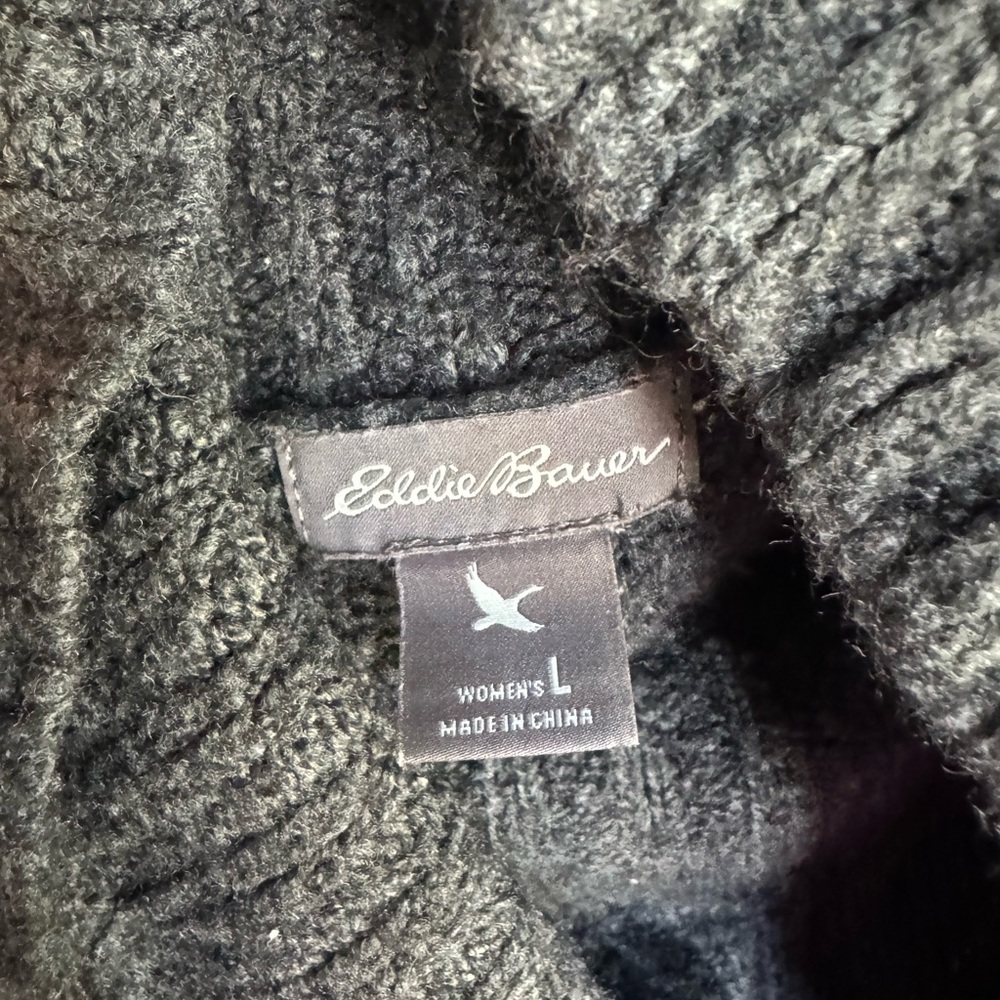 Eddie Bauer Women's Charcoal Knit Top